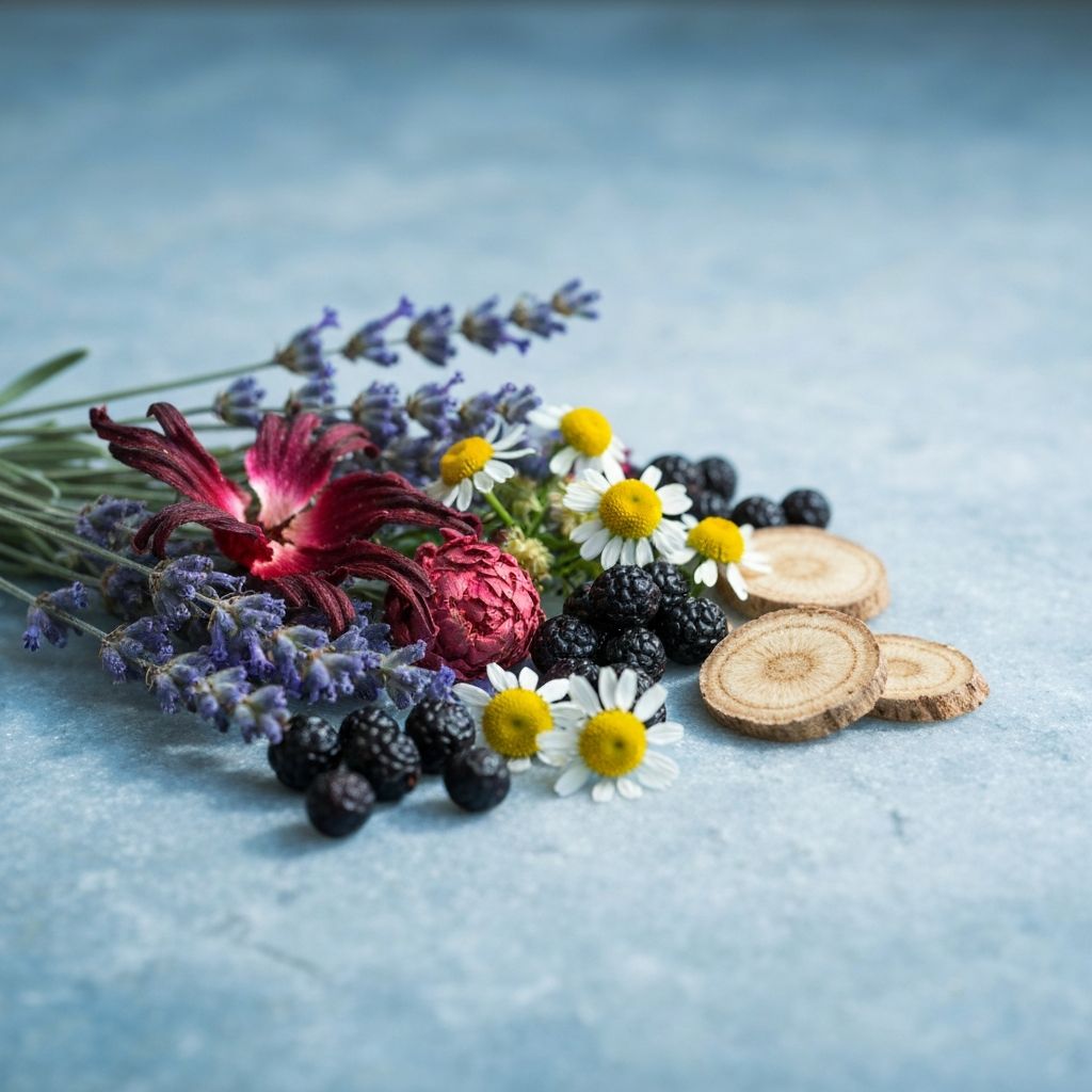 Vielfalt pflanzlicher Kräuter